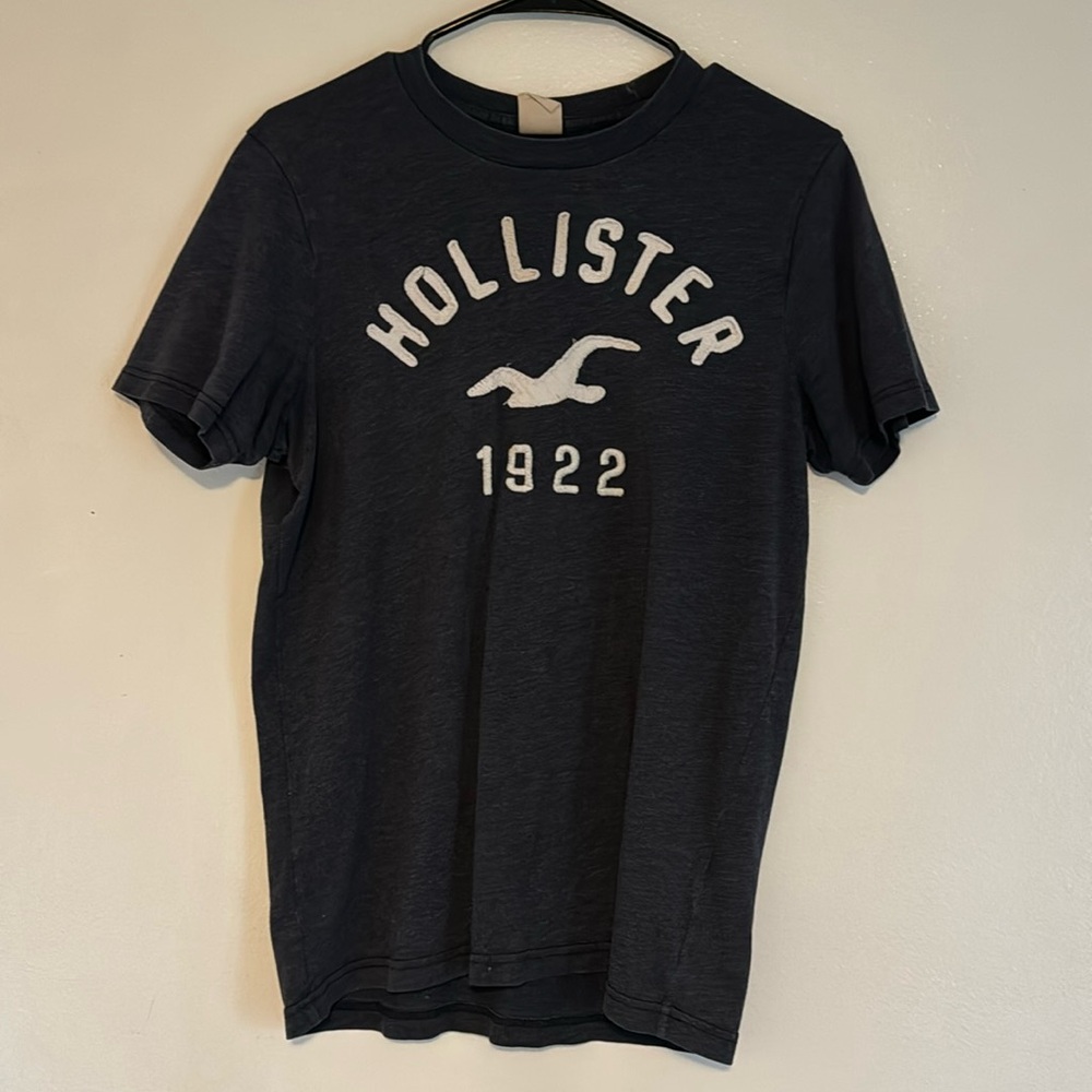 Hollister Tee Shirt Size Large dark blue
